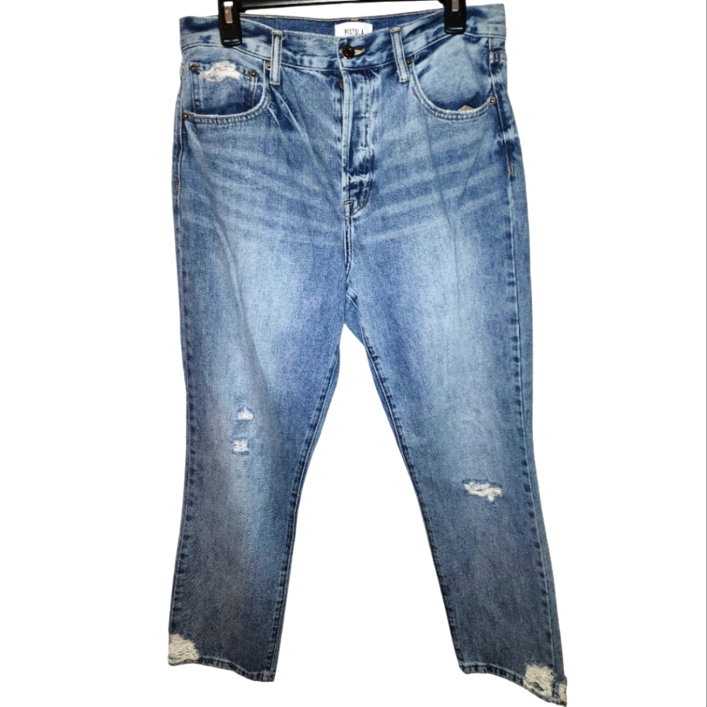 Pistola Womens Light Blue Relaxed Jeans